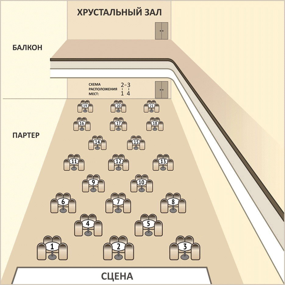 Музкомедия схема зала